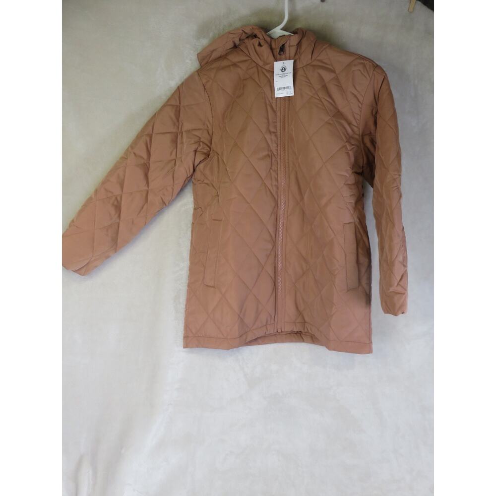 Amazon Essentials Women's Quilted Puffer Jacket Size Large Rose Gold NWT